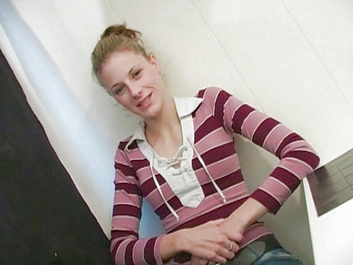 College Student Adana Sucks Multiple Dicks in a Blowbang.