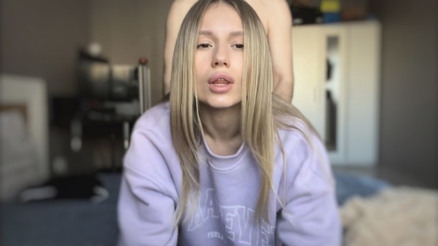 Cutie Shows Her Body and Helps Her Boyfriend Cum After Passionate Sex.