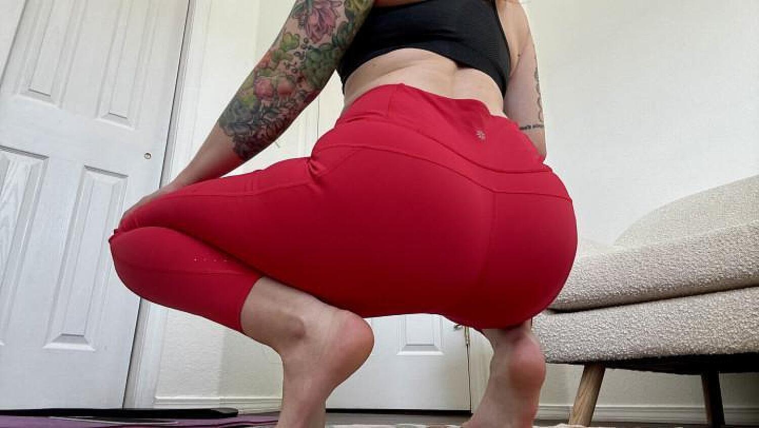 Red Athleta Rainier Tights Try On And Fitness Industry Rant