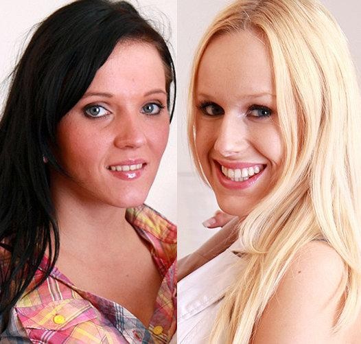 Czech Babe Angel Wicky Lesbian Sex with Ema Black