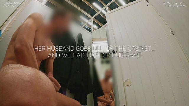 Dressing Room: I Get Naked With Hard Cock For Beasecrets That Sees Me With Her Husband Close