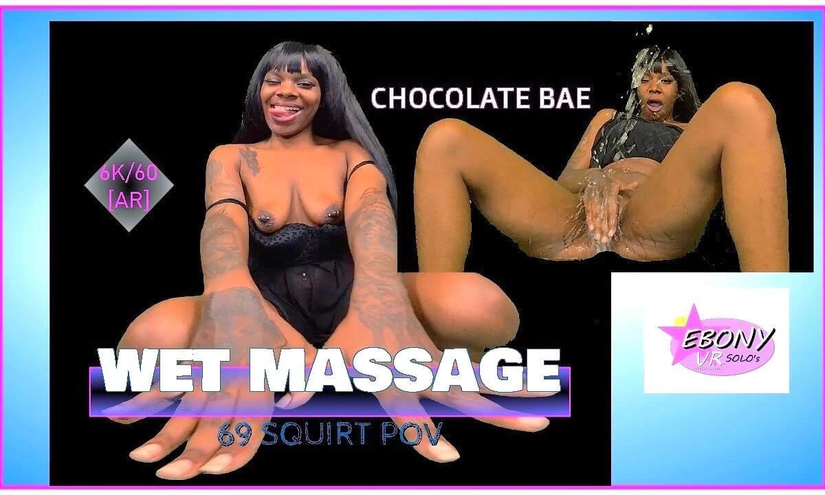 Wet Massage Ebony Squirting POV 69 & Reverse Cowgirl [Passthrough]