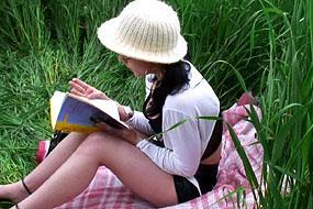 Student in Forest Gangbang