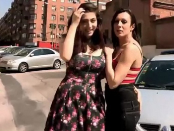 Sheila and Lina Slut It Up with the Hoods' Bluenecks and Get a Cock to Make a Threesome. Fakings Trans!