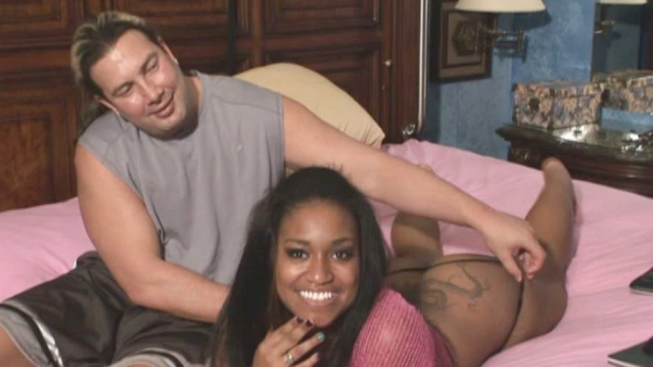 Tattooed Ebony Sweetheart Goes For A Hot Creamy Ride On A Juicy White Cock