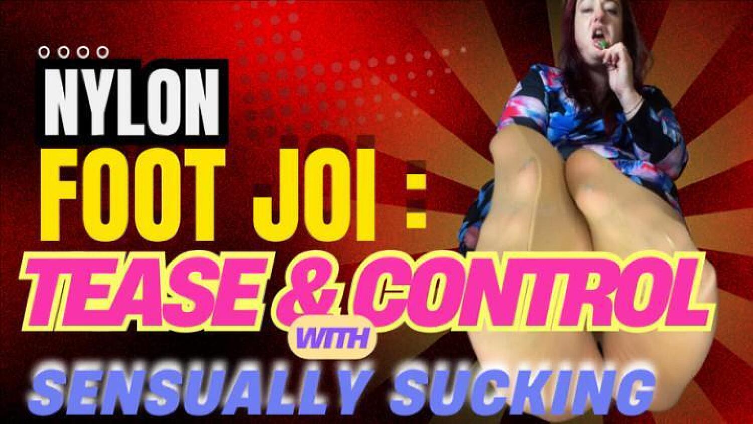 Nylon Foot JOI Tease & Control With Sensual Sucking