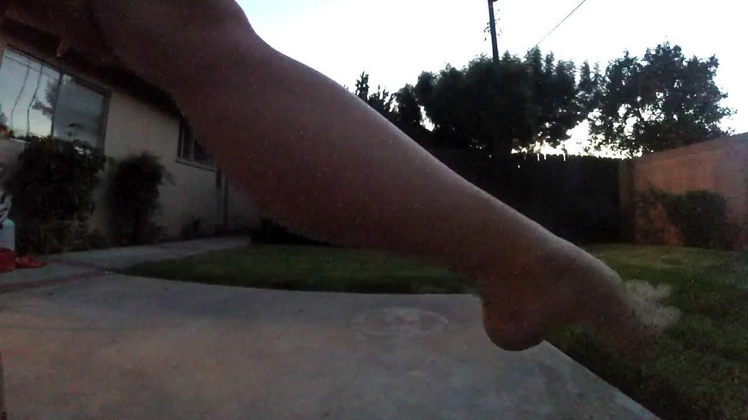 Legs And Calves Stretching Outside