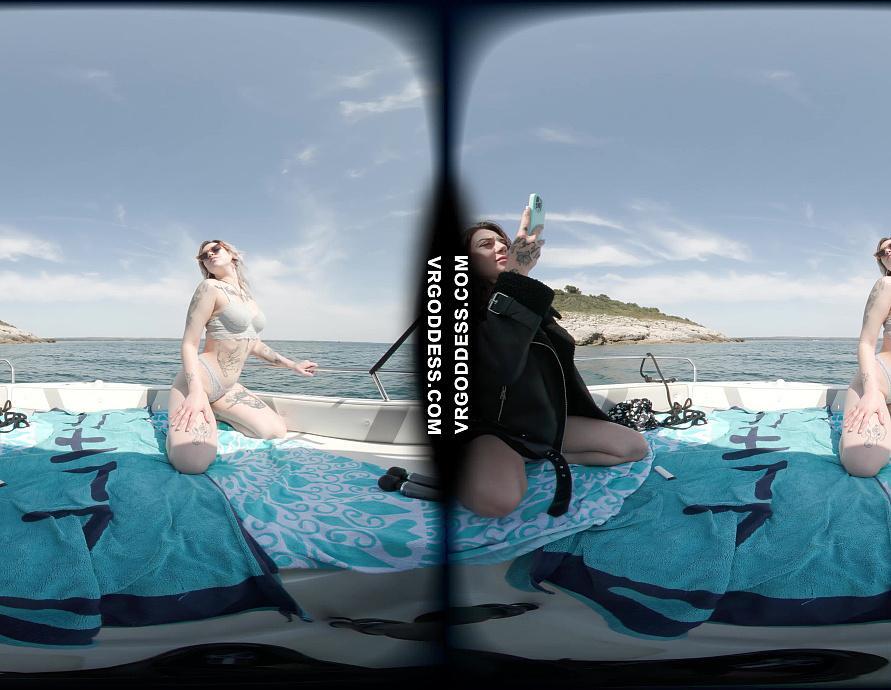 Bikini Clad Babes On Vacation In Italy Masturbating Under The Sun On A Boat In The Adriatic Sea