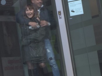 Changing Clothes in an Atm Before Walking the Streets Nude. Melani and Our Pornbucks.