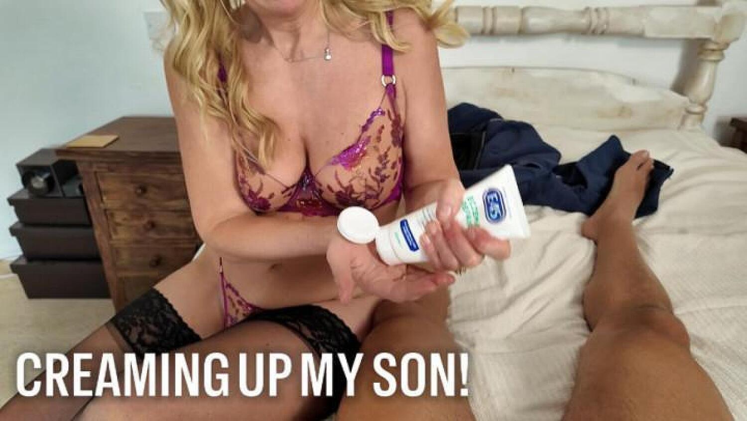 Creaming Up My Step-Son After He Got Step-Son Ivy On His Groin