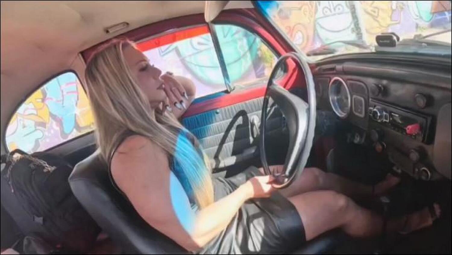 Muscle Blonde Pedal Tease