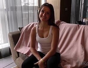 First Time Casting Couch Video with Gabriela Lati 18 and Nervous