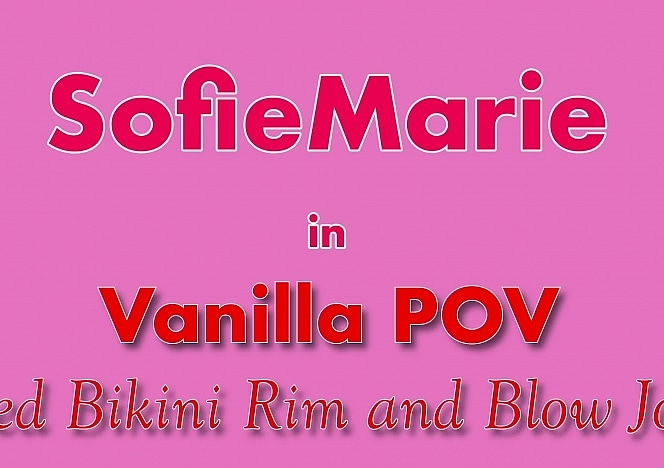 Red Bikini Rim and Blow Job Vanillapov