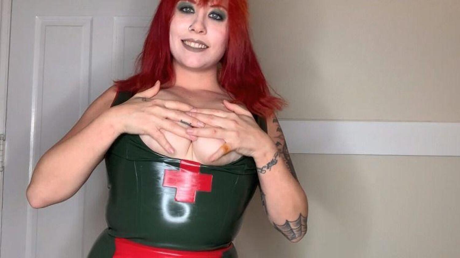 Latex Nurse Cures You With A JOI