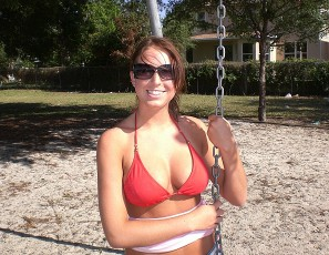 Big Boobed Tanned Midwest Hottie on Naked Scavenger Hunt