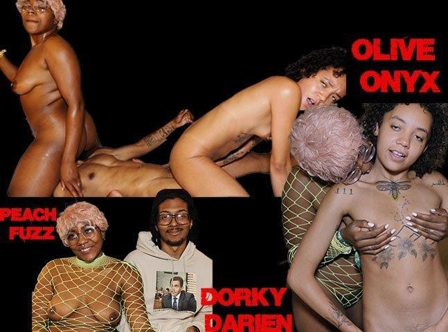 Black on Black Mexican Threesome Porn Video..dorky Darien Peach Fuzz and Olive Onyx