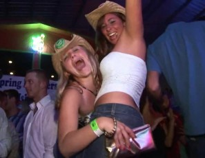 Up the Skirt Club Footage and Wet T-Shirt Contest