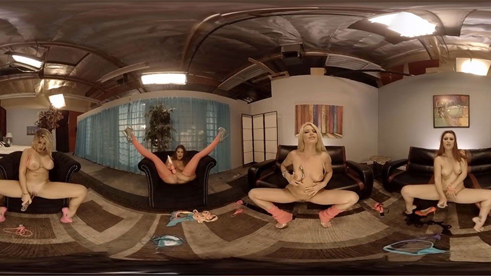 Some Stripping and Sex Toy Play with Adriana Sephora and Anikka Albrite