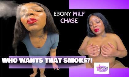 Smoking Hot Ebony Stepmom Chase- MILF Smoking Fantasy
