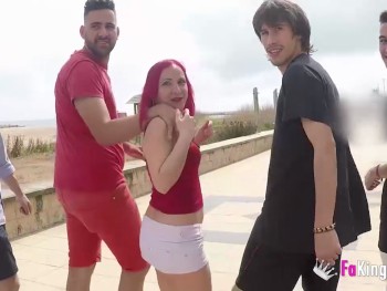 MILF Tania's "Free Pussy Day" with 6 Dudes