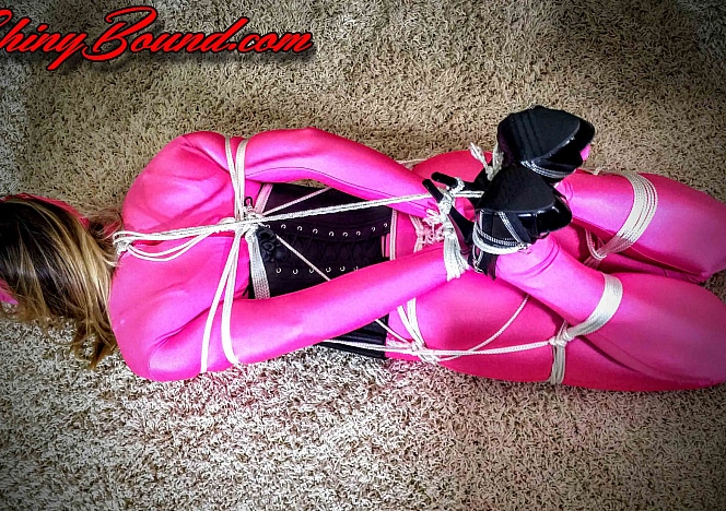 Pink Zentai Frogtie Pt.2
