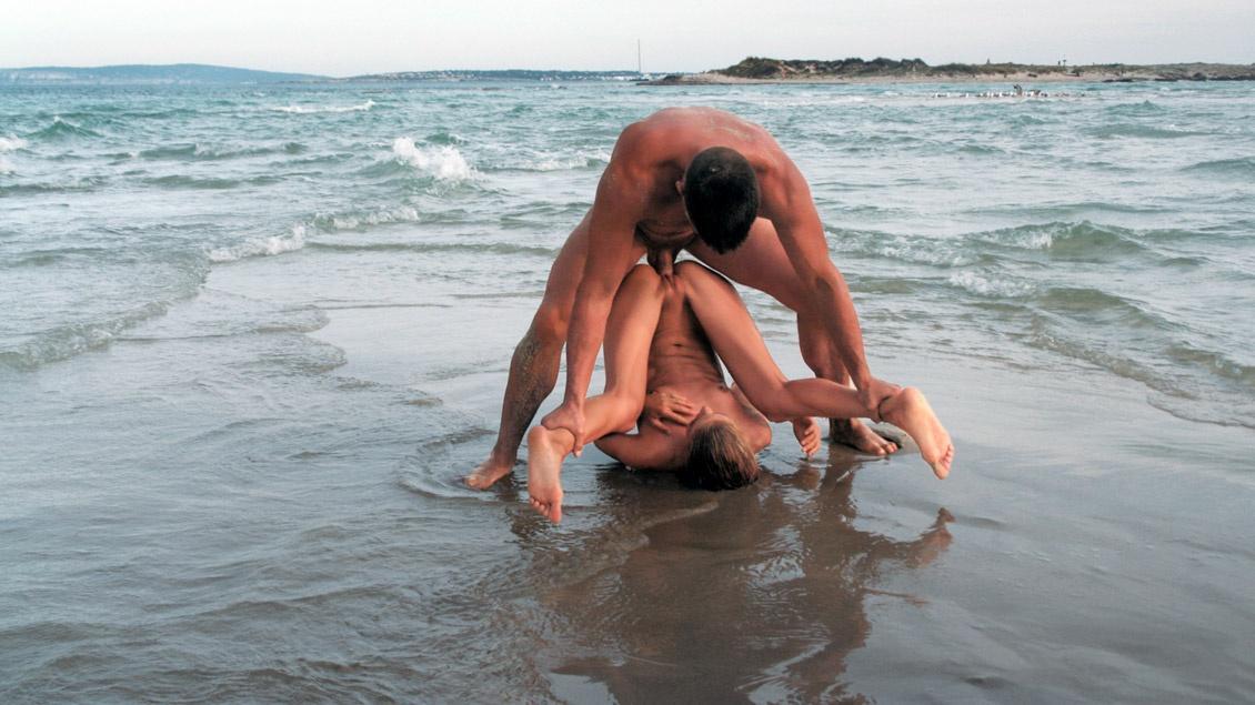 Cayenne Meets Up with Her Man Along the Tropical Shoreline