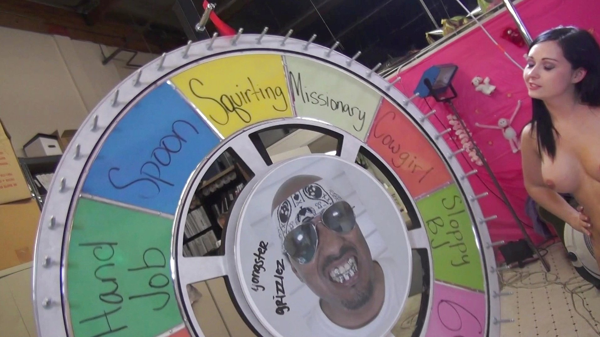Angel Summer Spins the Wheel of Debauchery and Sucks a Big Cock