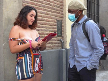Gigi Lust Goes Out on the Streets to Hunt Youngsters with Her Natural Tits As Bait... Will It Work? Spoilers: Yes.