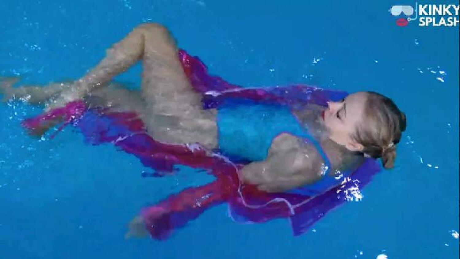 Swim & Play In PVC Mac Latex And Heels