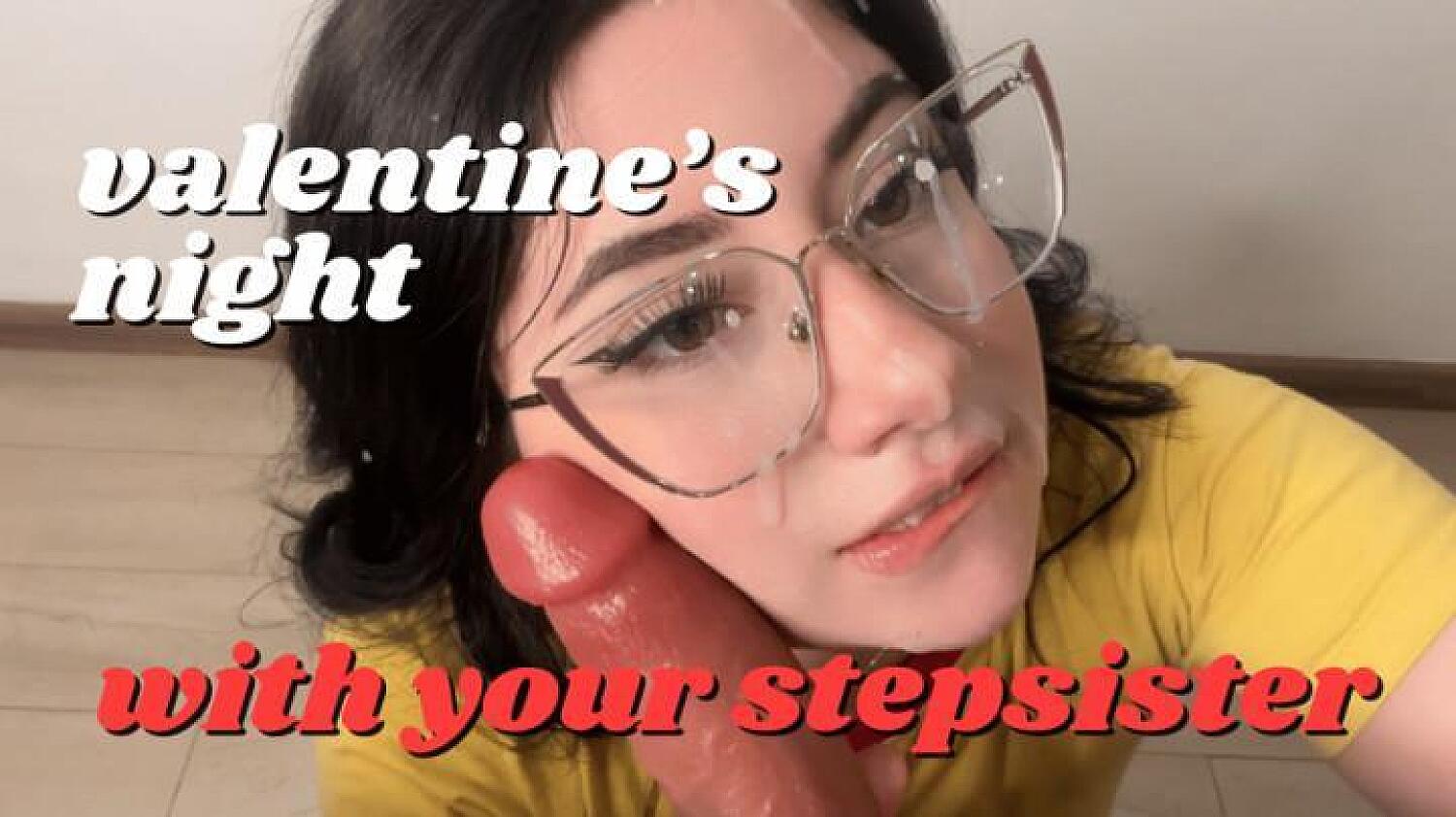 Step-Sister Sucking Your Dick In The Valentine's Night