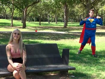 Superman Strikes Again! the Tremendous Hot Yasmine Is Looking for a Great Fuck, and Mr Bobelo His Kryptonite!