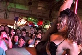 Beauty Stripping at Bar
