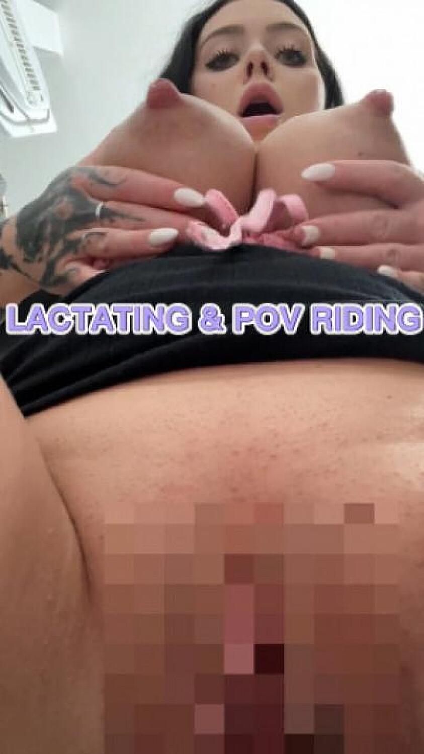 Lactating & POV Riding