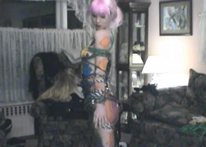 Michelle Tied Up And Painted