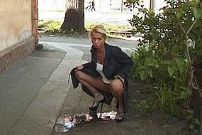 High Heels Girl Peeing