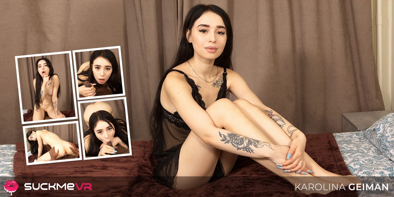 Karolina Geiman Playing with a Black Dick for the First Time