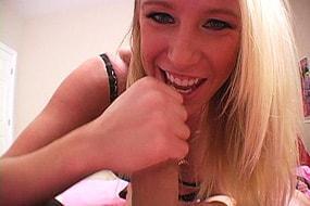 Hot Blonde in Handjob Movies