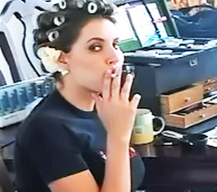 Luscious Jamie Lynn Smokes Before Your Date