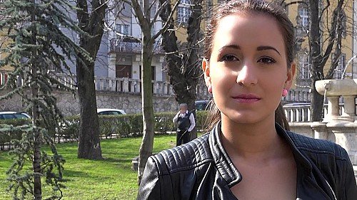 Hot Brunette Sucks Dick