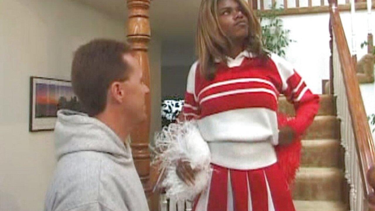 Tai Keeps Her Cheer Outfit on As She Sucks Cock and Is Fingered