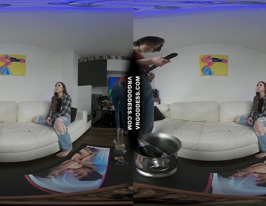 Real Life Best Friends 1St Time Lesbian Experience Together Light Bondage Dildoing Vaping Champagne