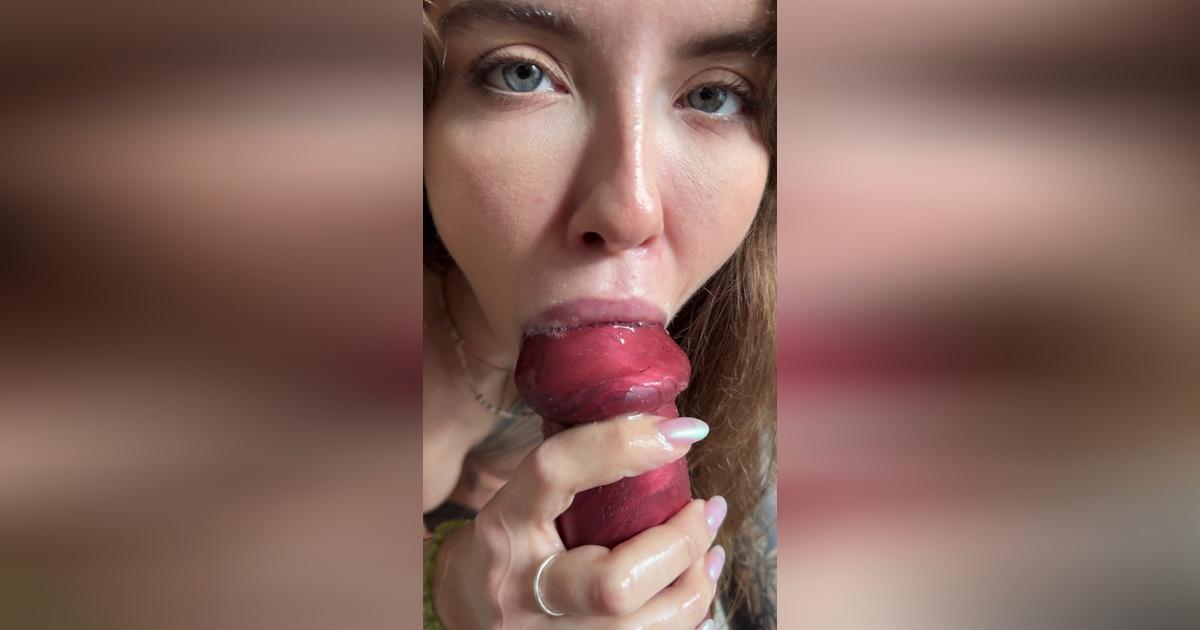 Selfie Fetish 11: Red Monster At My Lips, Spit Already Acting Up