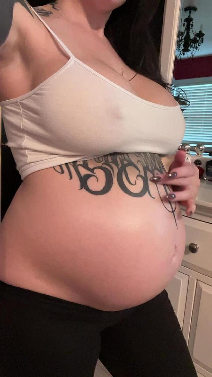 Showing Off My Pregnant Belly