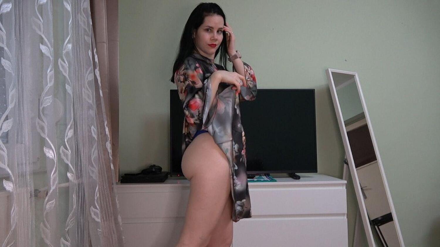 Hot MILF Anna Dances Striptease And Masturbates