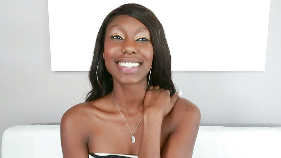 Black Cum Drinker Faith Love Give an Interracial POV Blowjob