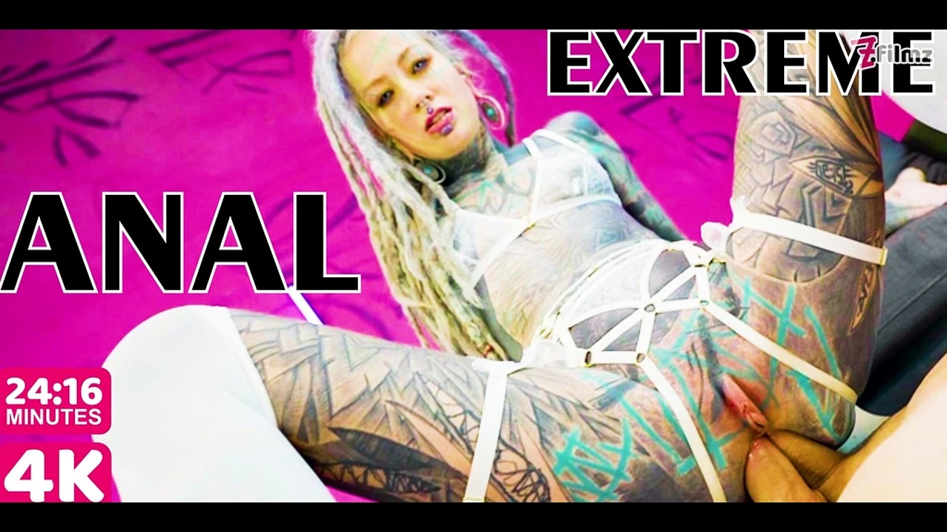 Extreme Tattoo Dap Action - Two Big Dicks in One Ass - Anal Gapes, Squirt, Atm, Prolapse, Facial Cumshot, Rough Sex