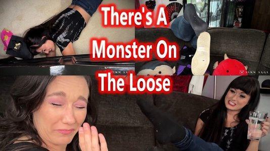 There's A Monster On The Loose - Lil Mizz Unique And Sinn Sage Vore Struggling With Sweaty Foot Worship And Smelly Sock Fetish 1080