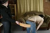 Andi's Bare Breast Spanking (A)