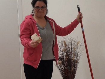 Our Cleaning Maid, So Much Cock Around She Eventually Falls in Our Hands.