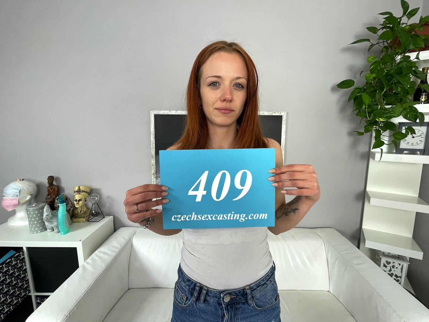 Czech Redhead Loves Wants To Fuck On White Coach